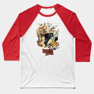 Kung Fu Mama Martial Arts Vintage movie kung fu gift Baseball T-Shirt